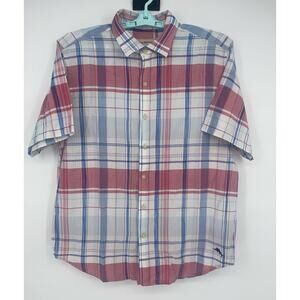 Tommy Bahama Baracoa Bay Plaid Button Up Cotton Shirt